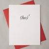 Ho Cubed Math Christmas Card / Holiday Card by theBird+theBeard| Stockabl