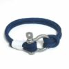 Shackle Bracelet Navy Blue Nautical Stainless Steel