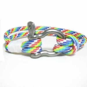 Rainbow Rope Shackle Bracelet
