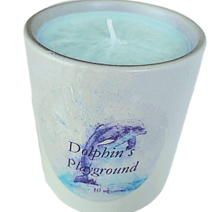 dolphin playing in the water candle